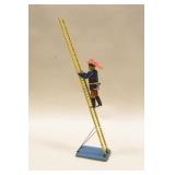 1930s Marx Smokey Joe Climbing Fireman Tin Litho