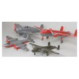 Four Hubley Miltary Airplanes