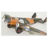 Marx Tin Litho Wind Up Army Airplane