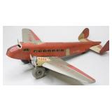 Marx Tin Litho Wind Up U.S Mail Airplane