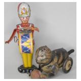 Two Tin Litho Wind Up Toys