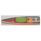 Lindstrom Tin Litho Wind Up Boat
