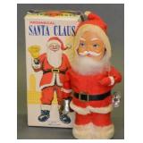 Alps Tin Wind Up Santa Claus