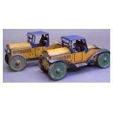 Two Marx Tin Litho Wind Up King Racers