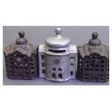 Lot Of Three Cast Iron Banks