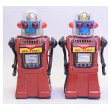 Lot of Two Tin Litho Crag Stans Mr. Robots