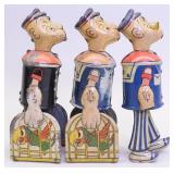 Lot Of ThreeTin Litho Wind Up Popeyes