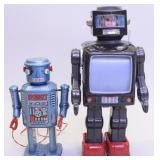 Lot Of Two Tin Litho Robots