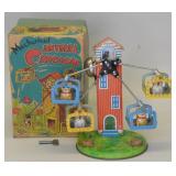 Yoneya S.Y Toys Tin Litho Wind Up Animal Carousel