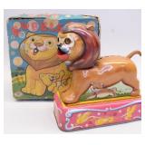 Modern Toys Tin Litho Battery Op. Bubble Lion