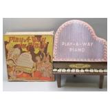 Marx Tin Litho Play-A-Way Book Piano