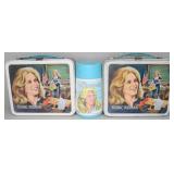Two Aladdin Ind. Bionic Woman Metal Lunch Boxes