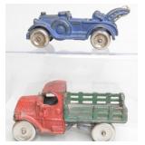 Lot Of Two Cast Iron Trucks
