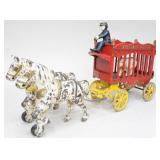 Kenton Cast Iron Overland Circus Horse Drawn Wagon