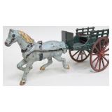 Cast Iron Horse Drawn Wagon