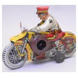 Marx Tin Litho Motorcycle Cop Wind Up