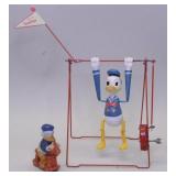 Donald Duck Swing Wind Up Toy And Figurine
