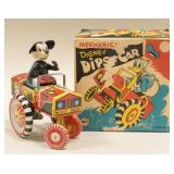 Line Mar Tin Litho Wind-up Mickey Mouse Dipsy Car
