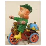Marx Tin Litho Leprechaun Windup Tricycle