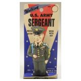J Chein Tin Litho Windup Walking US Army Sergeant