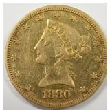 1880 Liberty Head $10 Gold Eagle