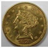 1878 $2.50 Liberty Head Quarter Eagle Gold Coin