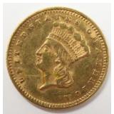 1874 $1 Indian Princess Dollar Gold Coin