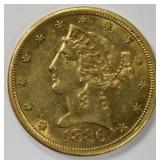 1886-S $5 Liberty Head Half Eagle Gold Coin