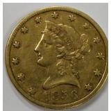 1856 $10 Liberty Head Eagle Gold Coin