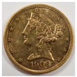 1906-S $10 Liberty Head Eagle Gold Coin