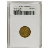1837 $2.50 Classic Head Quarter Eagle Gold Coin