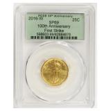 2016-W Quarter Dollar SP69 Gold Coin