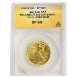 2016-W 50 Cent Walking Liberty .5 Oz Gold Coin