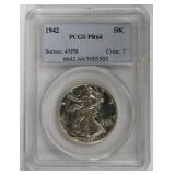 1942 Walking Liberty Half Dollar PCGS PR 64