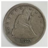United States 1875-S Silver 20 Cent Piece