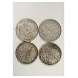 Lot Of 4 1921-P Morgan Silver Dollars
