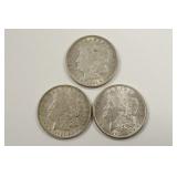 Lot Of 3 1921-P Morgan Silver Dollars
