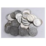 $20 Face Of Mixed 90% Silver U.S. Half Dollars