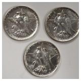 1937 Texas Commemorative Half Dollar P-D-S Set