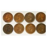 (8) 1909 U.S. Indian Head Cents In High Grades