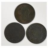 (3) U.S. Classic Head Half Cents