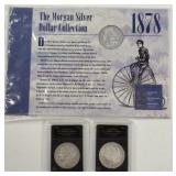 (2) 1878 & (1)1879 Morgan Silver Dollars