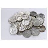 $20 Face Of 40% Silver Kennedy Half Dollars