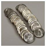 $20 Face Of 40% Silver Kennedy Half Dollars