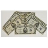 (10) United States $5 Silver Certificates