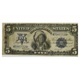 1899 US $5 Large Size Silver Certificate
