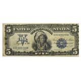 1899 US $5 Large Size Silver Certificate