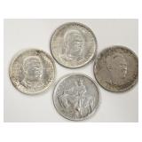 (3) B. T. Washington & Stone Mountain 1/2 Dollars