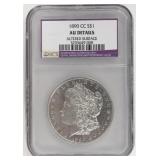 1890-CC Morgan Dollar Graded AU Altered By NCS