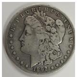 Key Date United States 1892-S Morgan Dollar